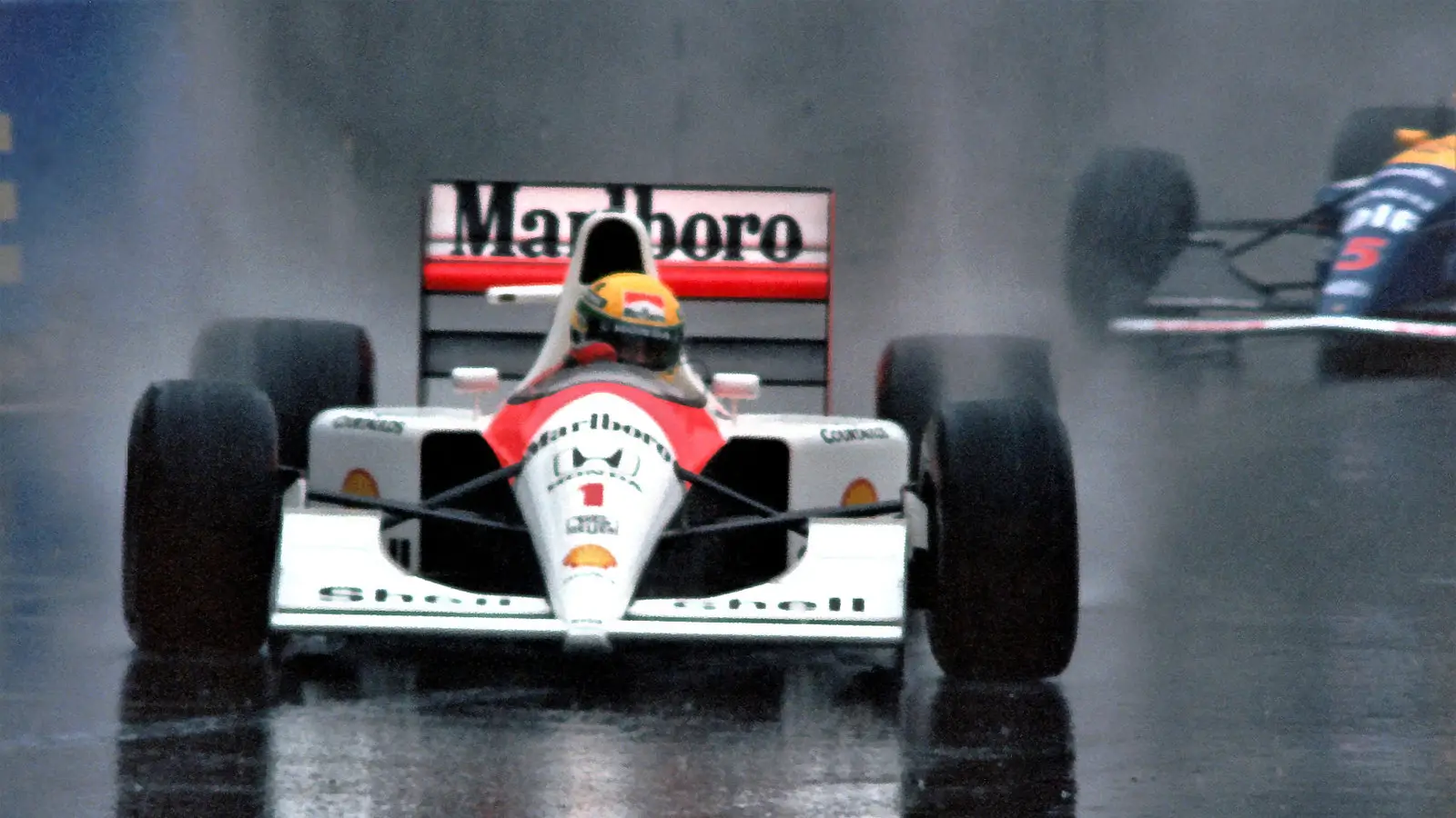 Ayrton Senna drives Mclaren - Monaco, 1991